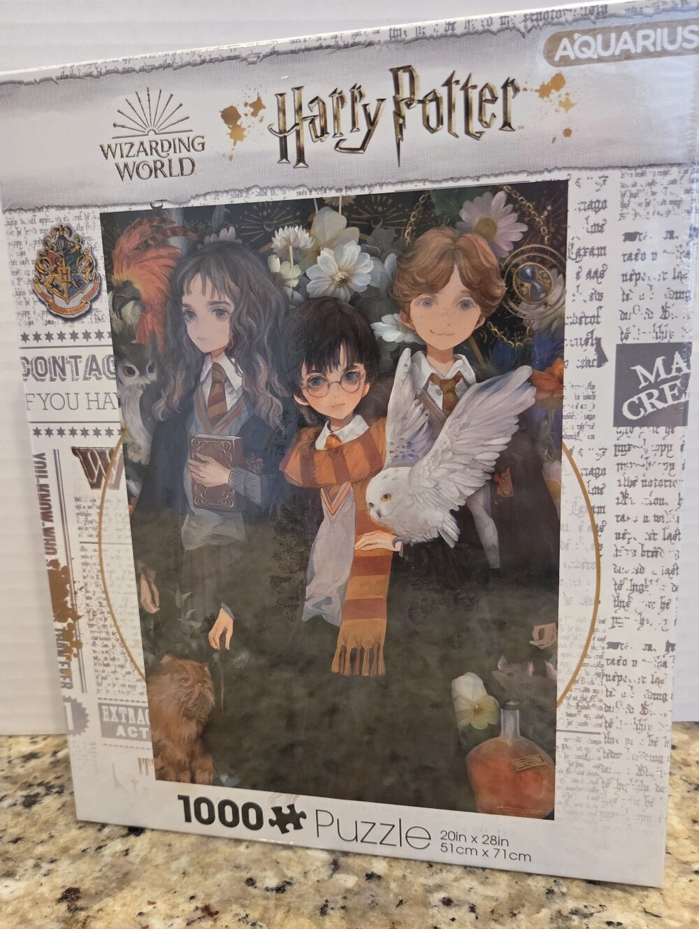 Harry Potter X Yume Wizarding World Aquarius 1000 Piece Puzzle 20" X 28" NEW